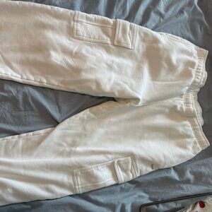 Aritzia White Track Pants